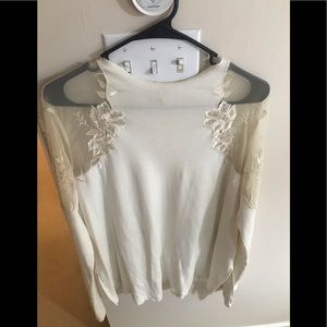 Free people lace sweater